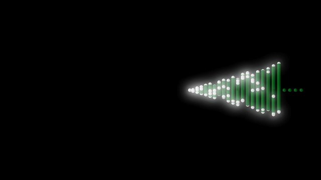 Stylized christmas tree grows.