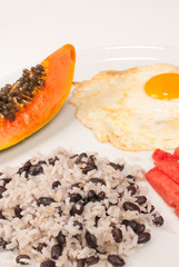 Hearty Central American breakfast