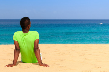 men n the beach