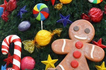 Fototapeta na wymiar Christmas Tree Decorations