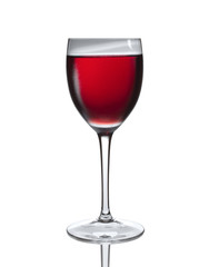 Weinglas mit gekühltem Rosewein