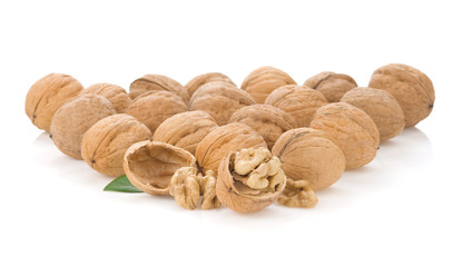 walnuts isolated on white