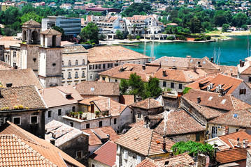 old city in mounteins near water