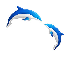 Fototapeta premium vector icon dolphin