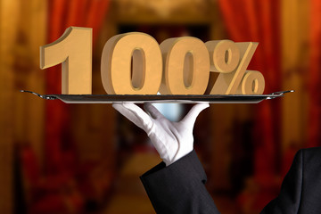 100 percent first class service and quality