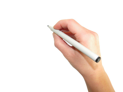hands write main &eacute;criture work