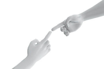 Contacto entre dos personas