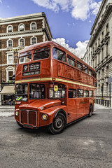 Double Decker London - obrazy, fototapety, plakaty