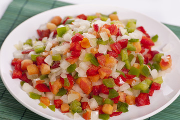 sofrito de verduras congeladas