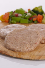albóndigas de carne de pollo congeladas