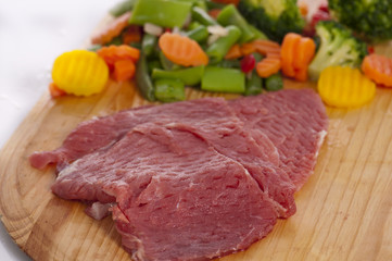 Carne de ternera congelada