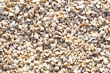 Small white and yellow stones