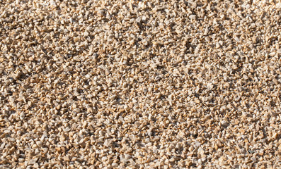 Beige small pebbles