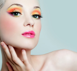 bright makeup