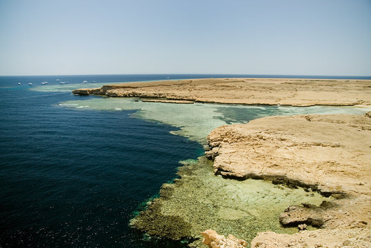 Southern coast of the Sinai Peninsula.