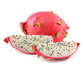 Dragon fruit isolated on white background