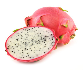 Dragon fruit isolated on white background