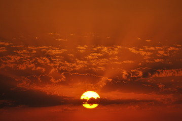 Tramonto sul mare