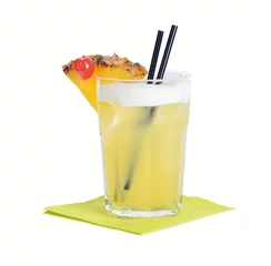 Foto op Canvas Mai Tai, an alcoholic cocktail based on rum, orange liqueur, and lime juice. © Peter Hermes Furian