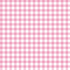 Pink Gingham Fabric Background