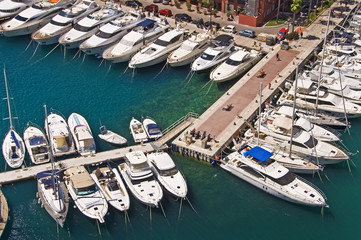 Le port de Fontvieille à Monaco