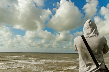 Man on the hill.