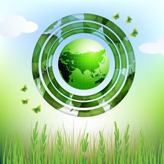 Eco earth design background