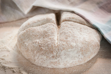 wholemeal dough _ pasta da pane integrale