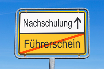 Obraz premium Führerschein und Nachschulung