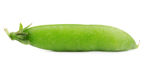 Green peas isolated on white