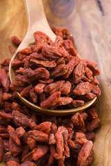 Red dried goji berries