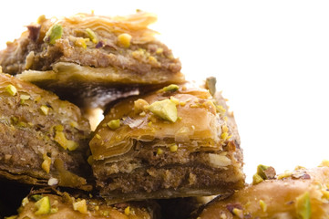 Baklava. Traditional middle east sweet desert