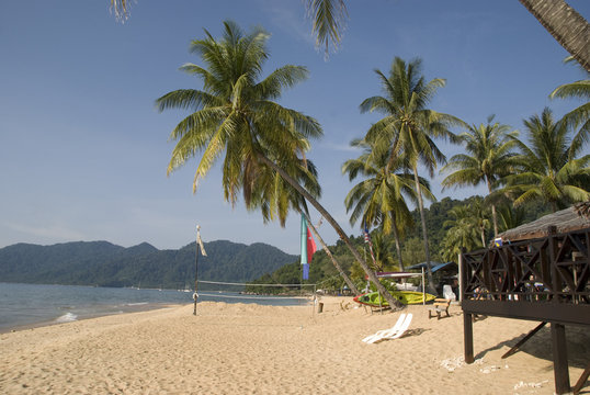 tropischer strand in malaysien