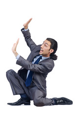 Businessman posing for conceptual photo