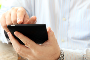 Close up of Man Calling by Phone