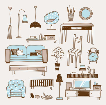 Living room vector