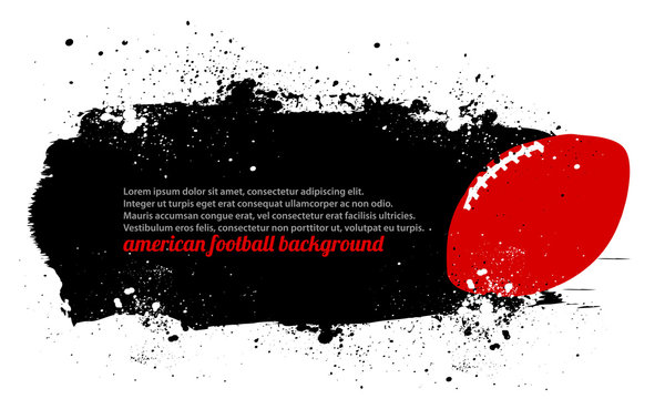 Grunge Football Poster