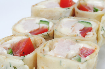 Various kinds of sushi and sashimi