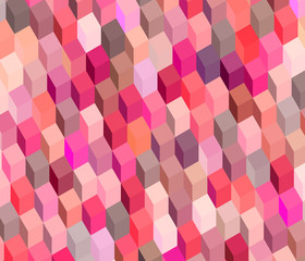 abstract cubical multiple pink red pattern backdrop