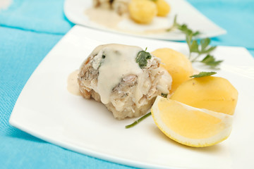 fish with potatoes