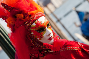 Maschera al carnevale di Venezia