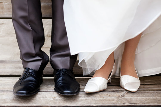 Brautpaar Füße