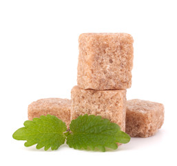 Lump brown cane sugar cubes