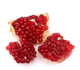 Ripe pomegranate piece