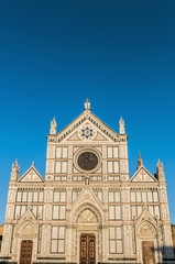 Obraz premium The Basilica of the Holy Cross in Florence, Italy