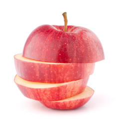 Apple red sliced