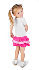 Portrait of cute smiling little girl