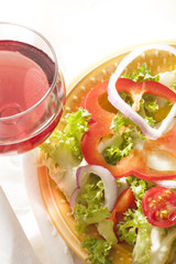 vegetarian diet and red wine