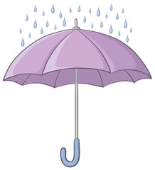Umbrella and rain