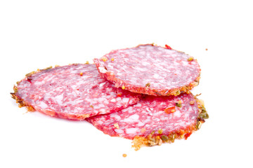 sausage on white background